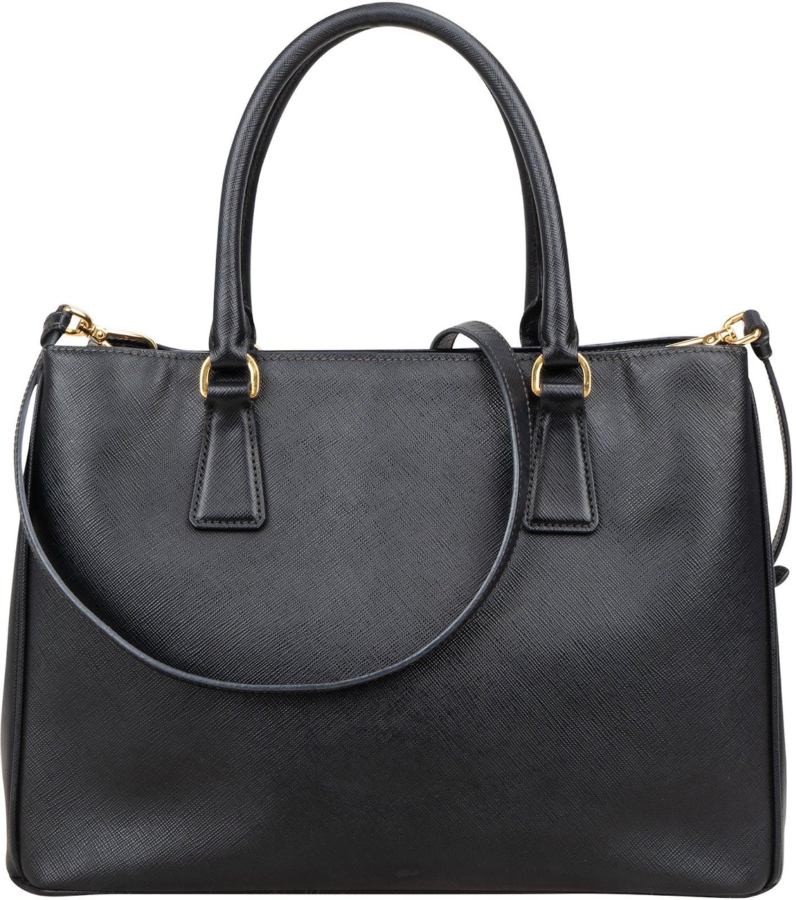Prada Saffiano Leather Galleria Handbag Zwart