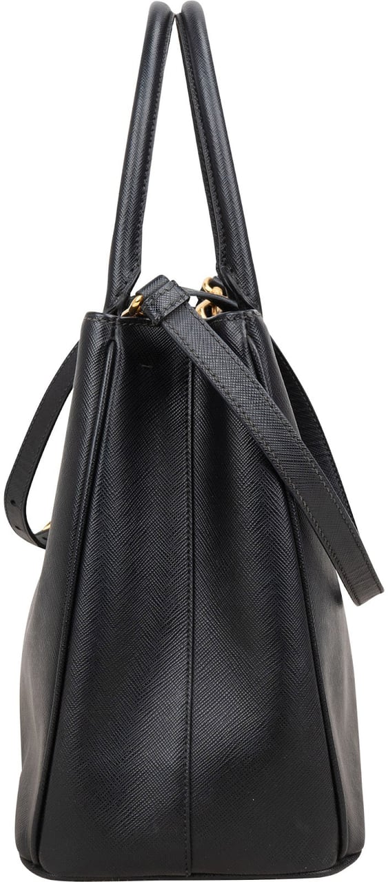 Prada Saffiano Leather Galleria Handbag Zwart