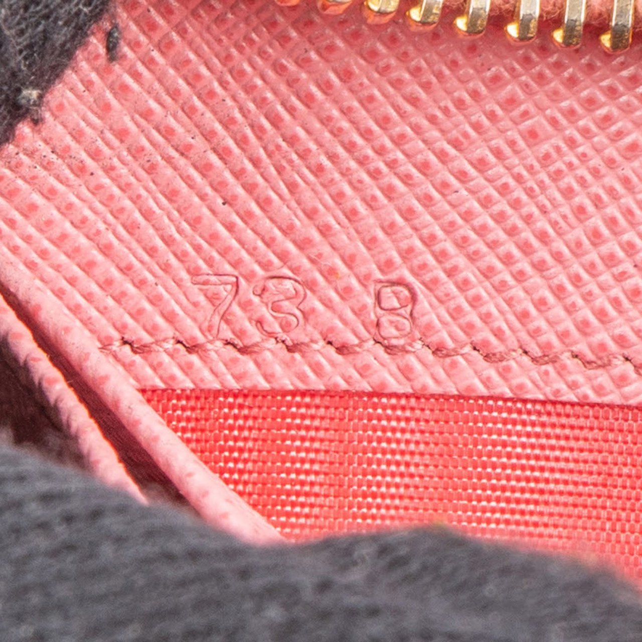 Prada Saffiano Leather Zip Around Wallet Rood