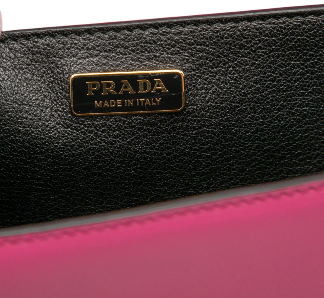 Prada Saffiano Trimmed City Calf Cahier Crossbody Roze