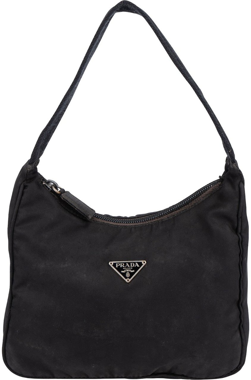 Prada Nylon Vintage Re-Editon Triangle Handbag Zwart