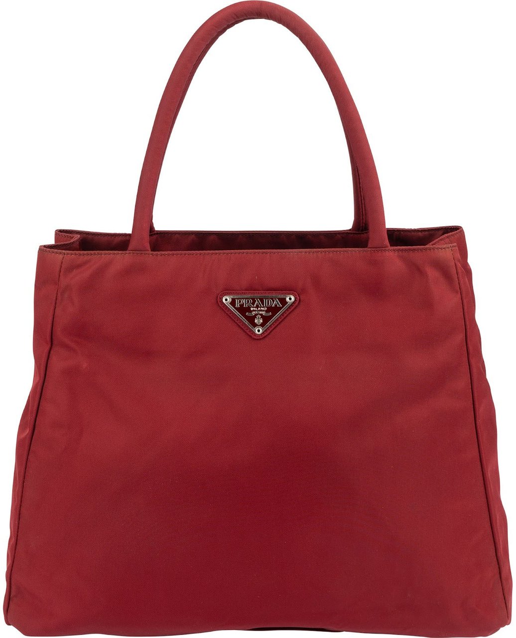 Prada Red Tessuto Handbag Rood