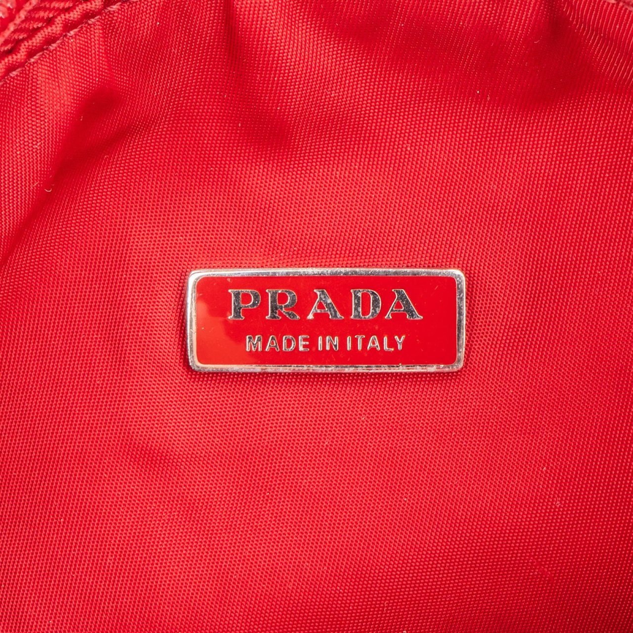 Prada Prada Nylon Triangle Vintage Re-Editon Handbag Rood
