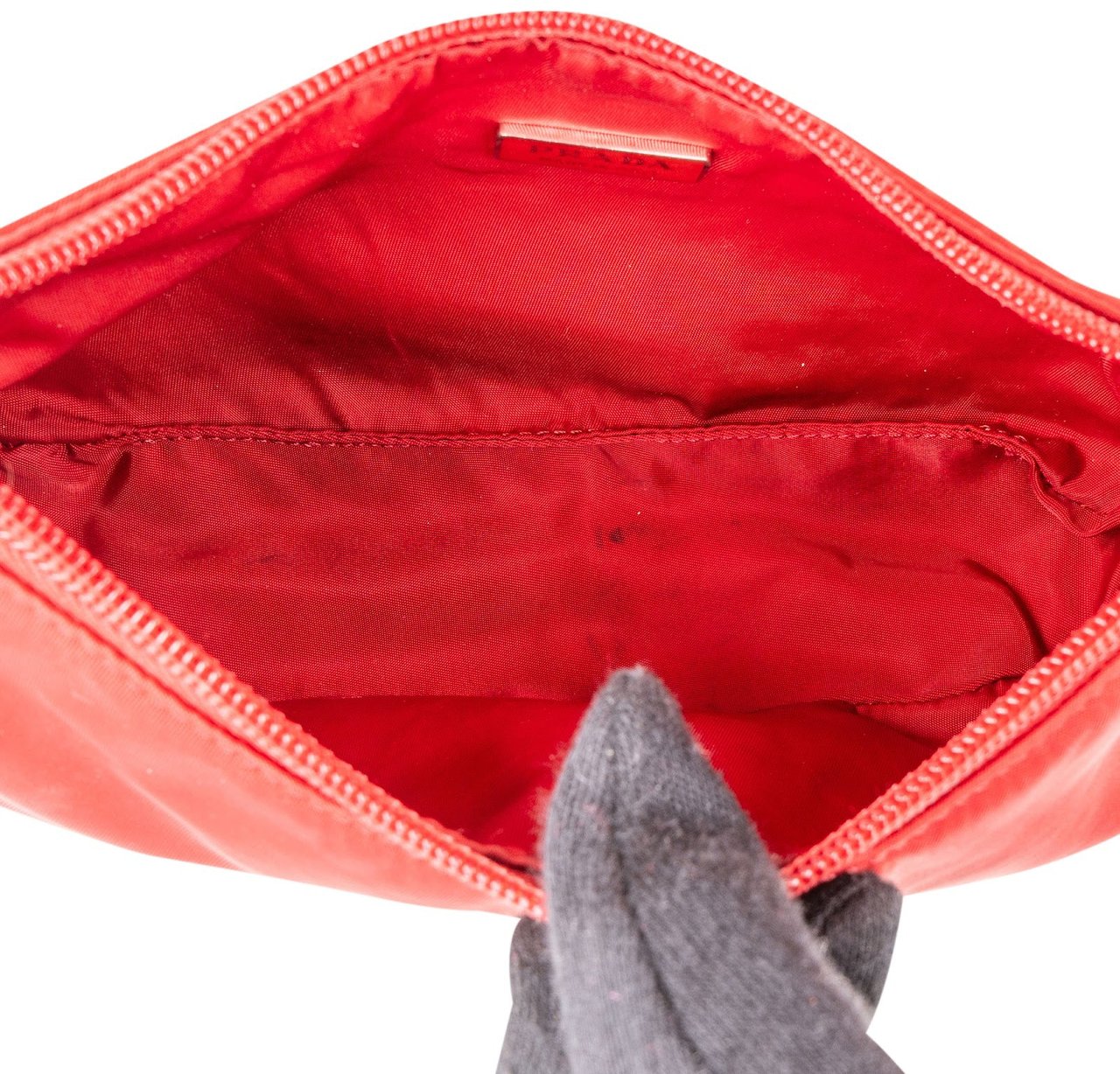 Prada Prada Nylon Triangle Vintage Re-Editon Handbag Rood