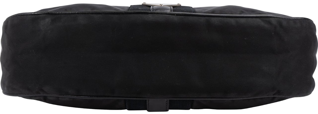 Prada Prada Tessuto Leather Shoulder Bag Zwart