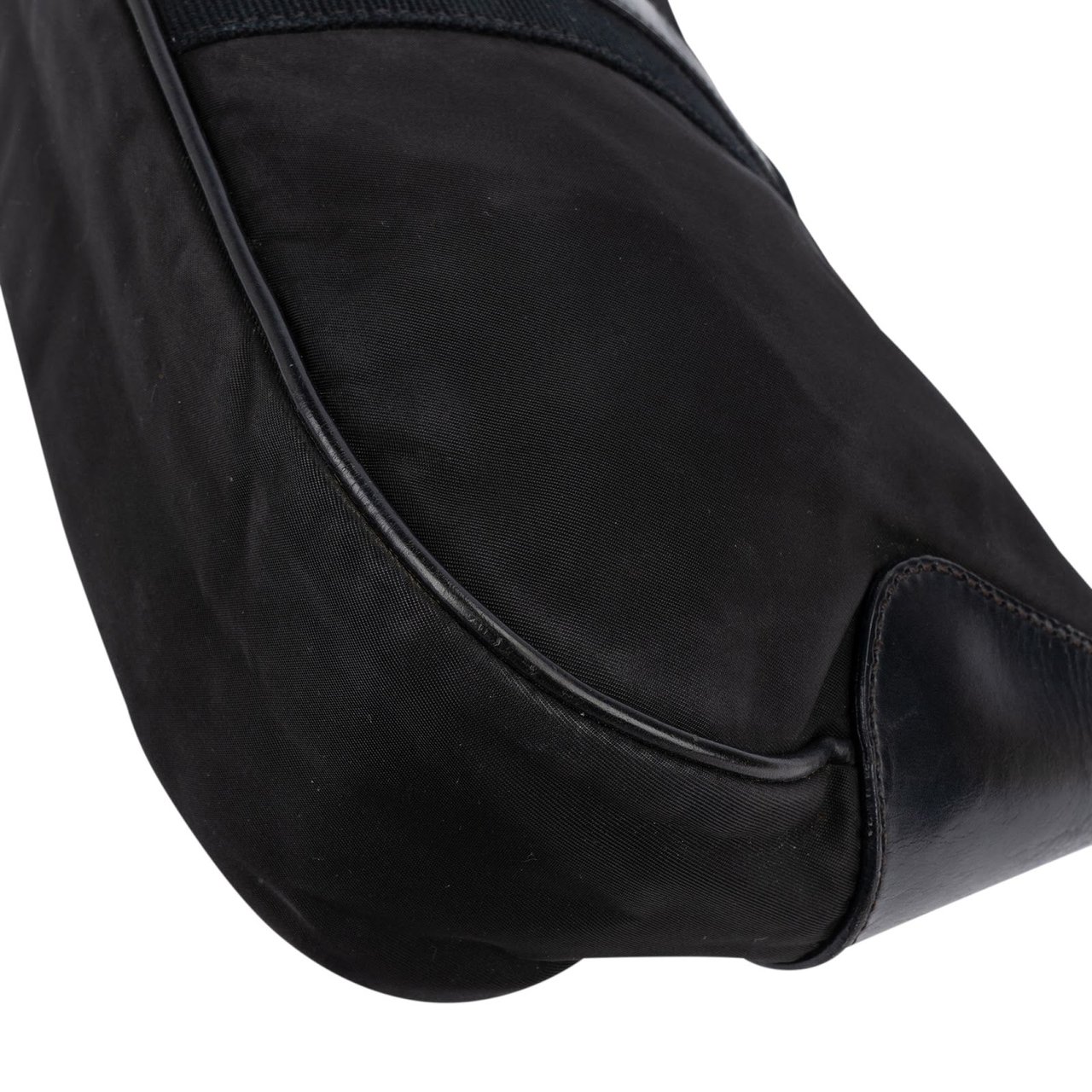 Prada Prada Tessuto Leather Shoulder Bag Zwart