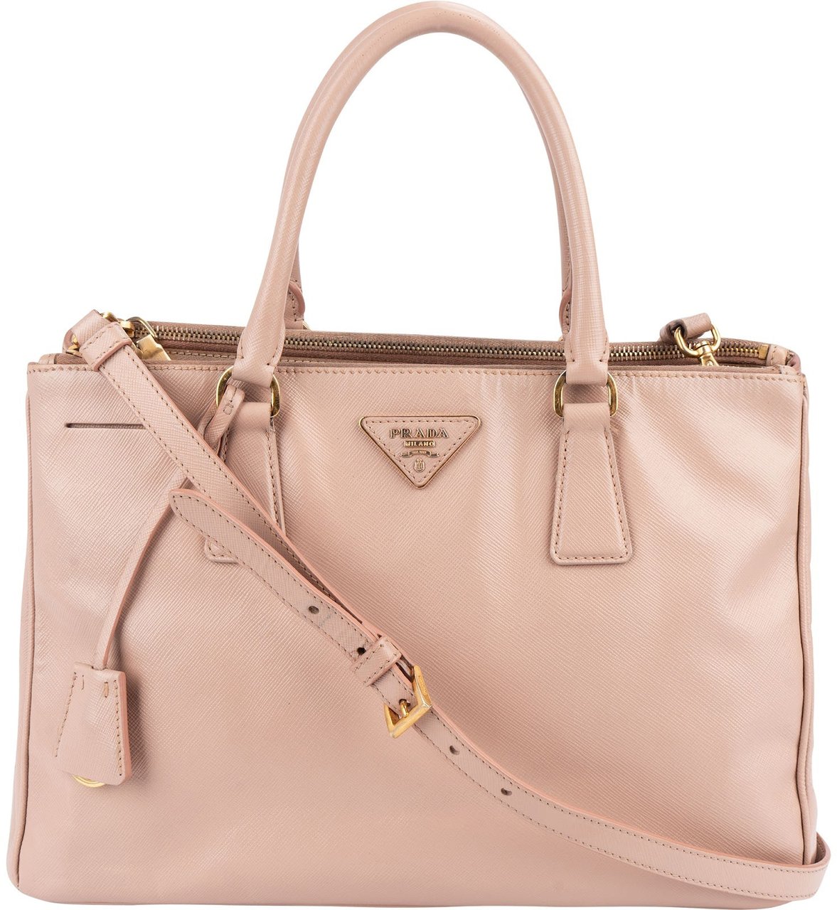 Prada Saffiano Leather Galleria Handbag Roze