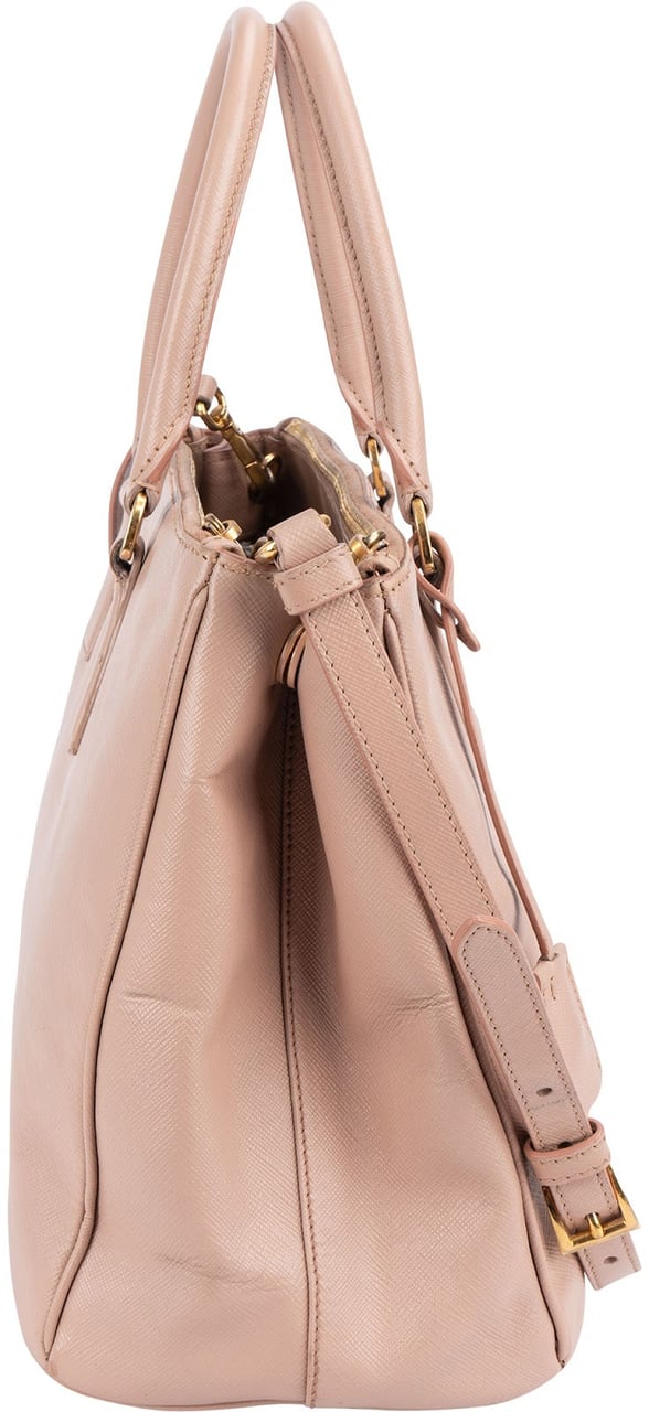 Prada Prada Saffiano Leather Galleria Handbag Rood