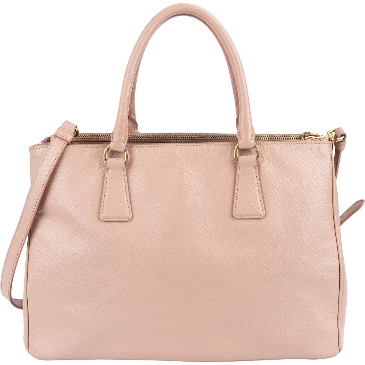 Prada Prada Saffiano Leather Galleria Handbag Rood