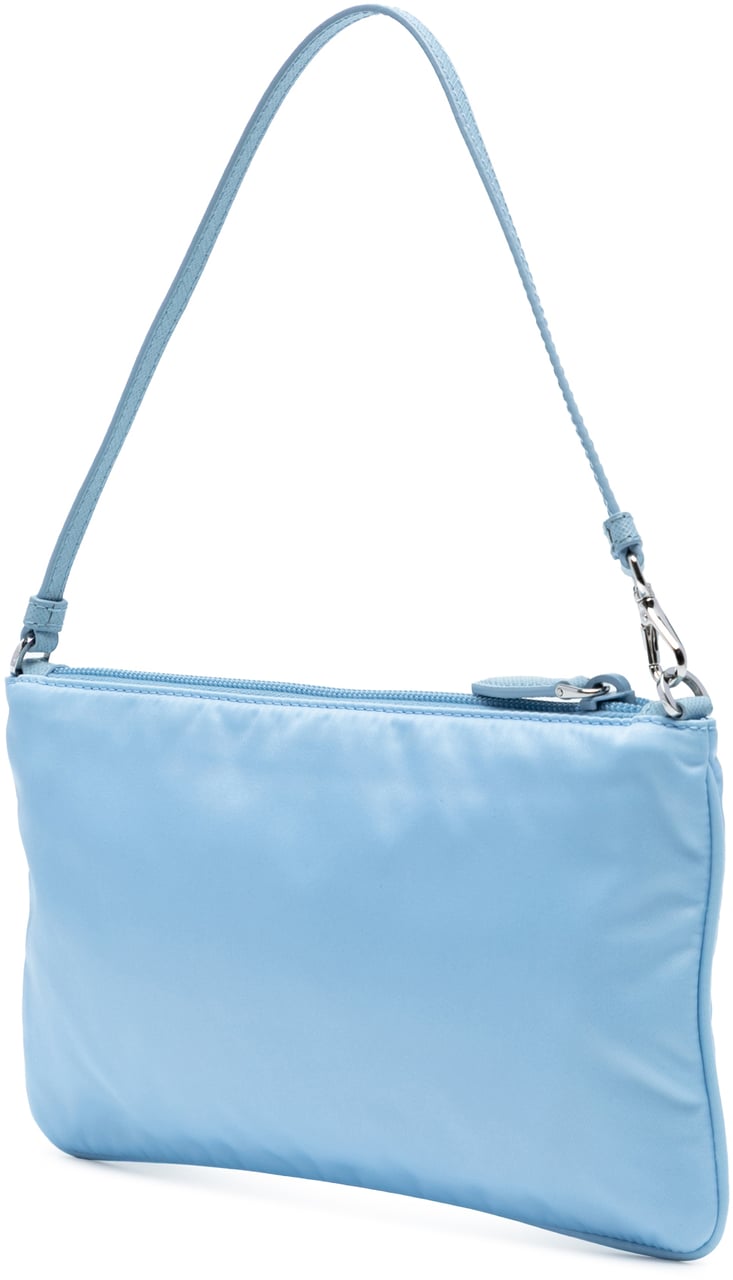 Prada Re Nylon Pochette Blauw