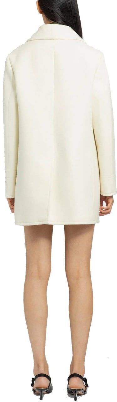 Prada Double-Breasted Wool Coat Wit