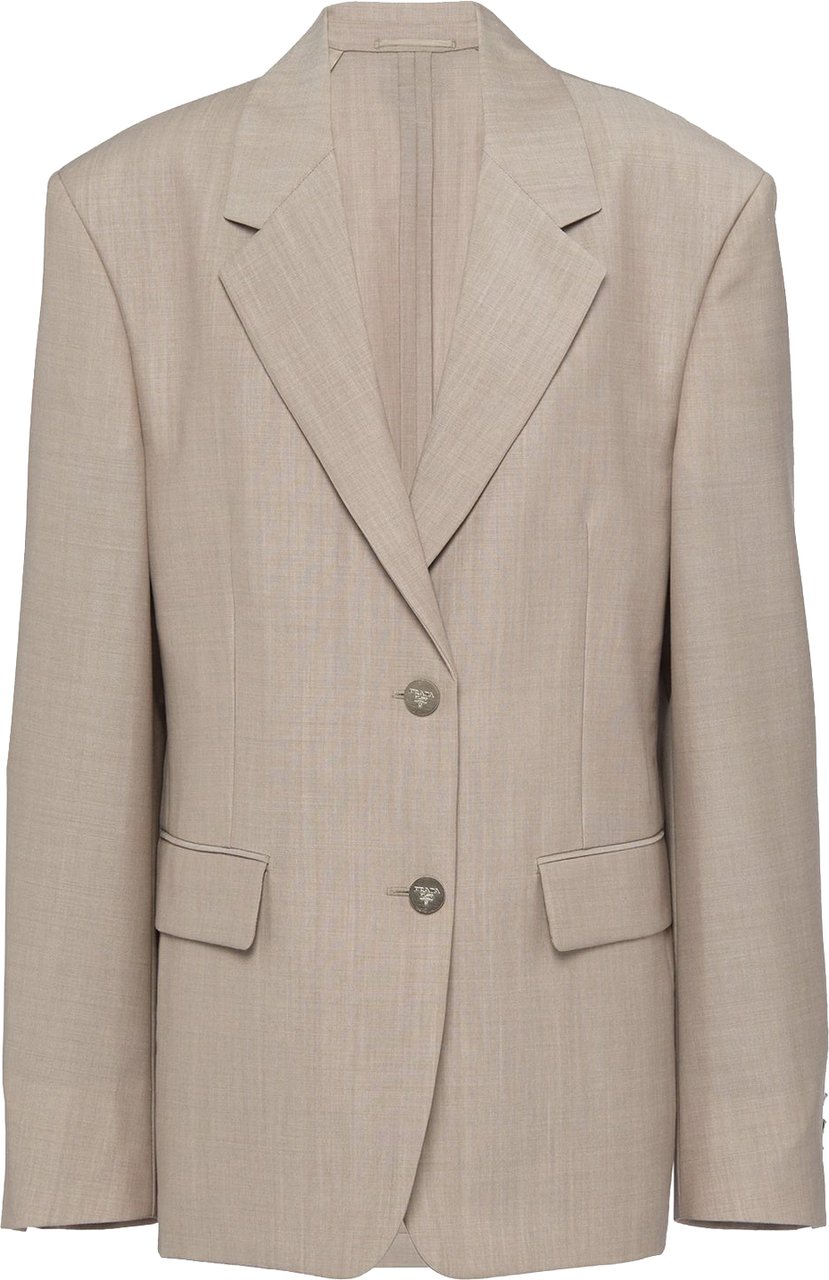 Prada Wool Blazer Jacket Beige