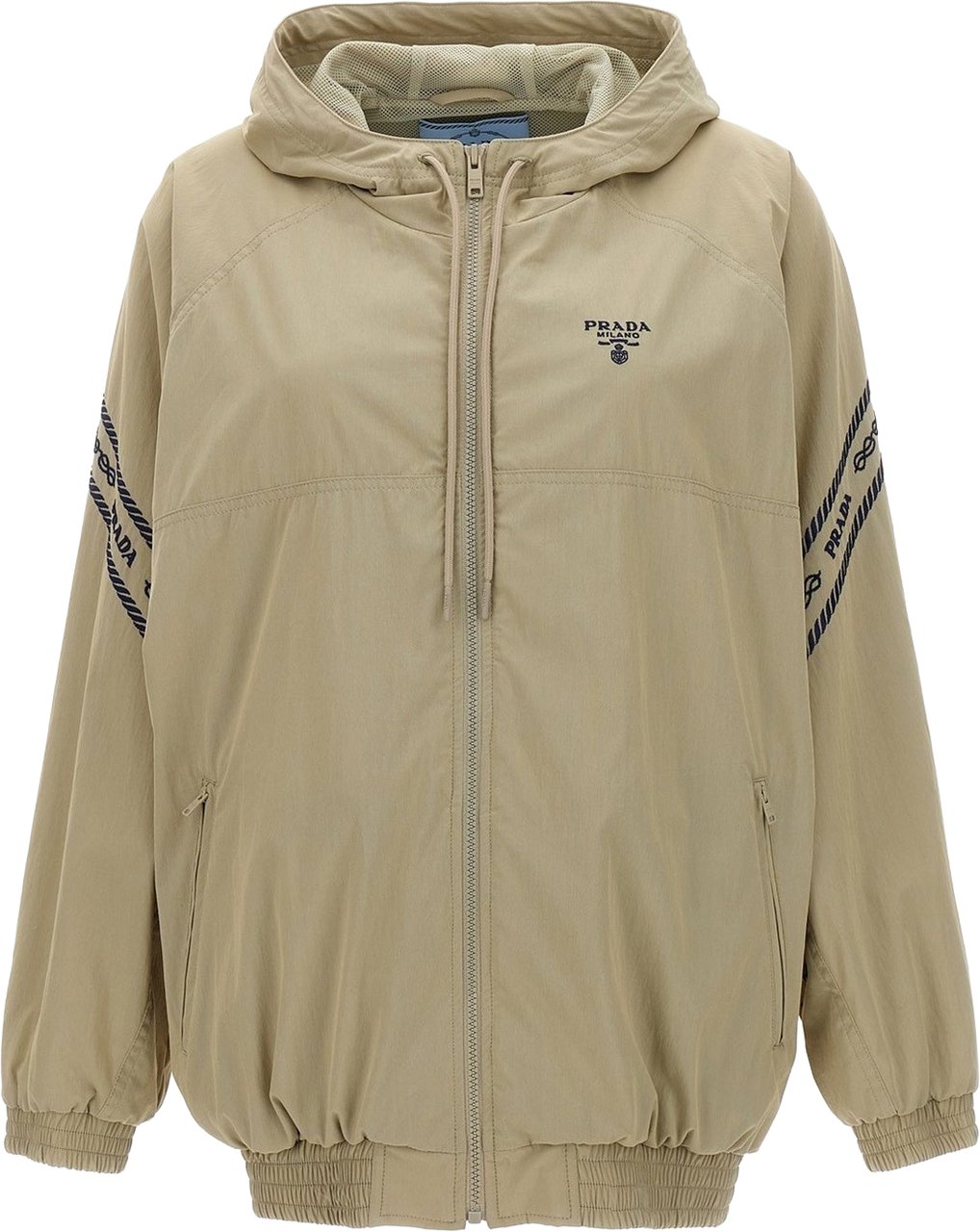 Prada Logo Jacket Beige