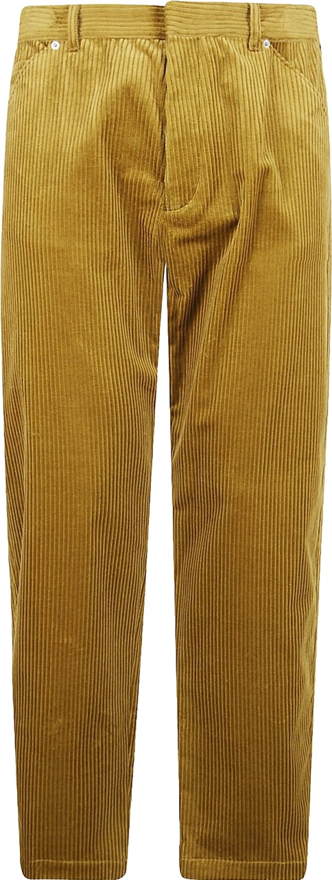 Prada Pinwale Corduroy Trousers Geel