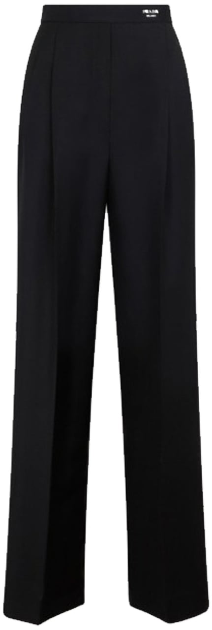Prada Wool Classic Logo Pants Divers