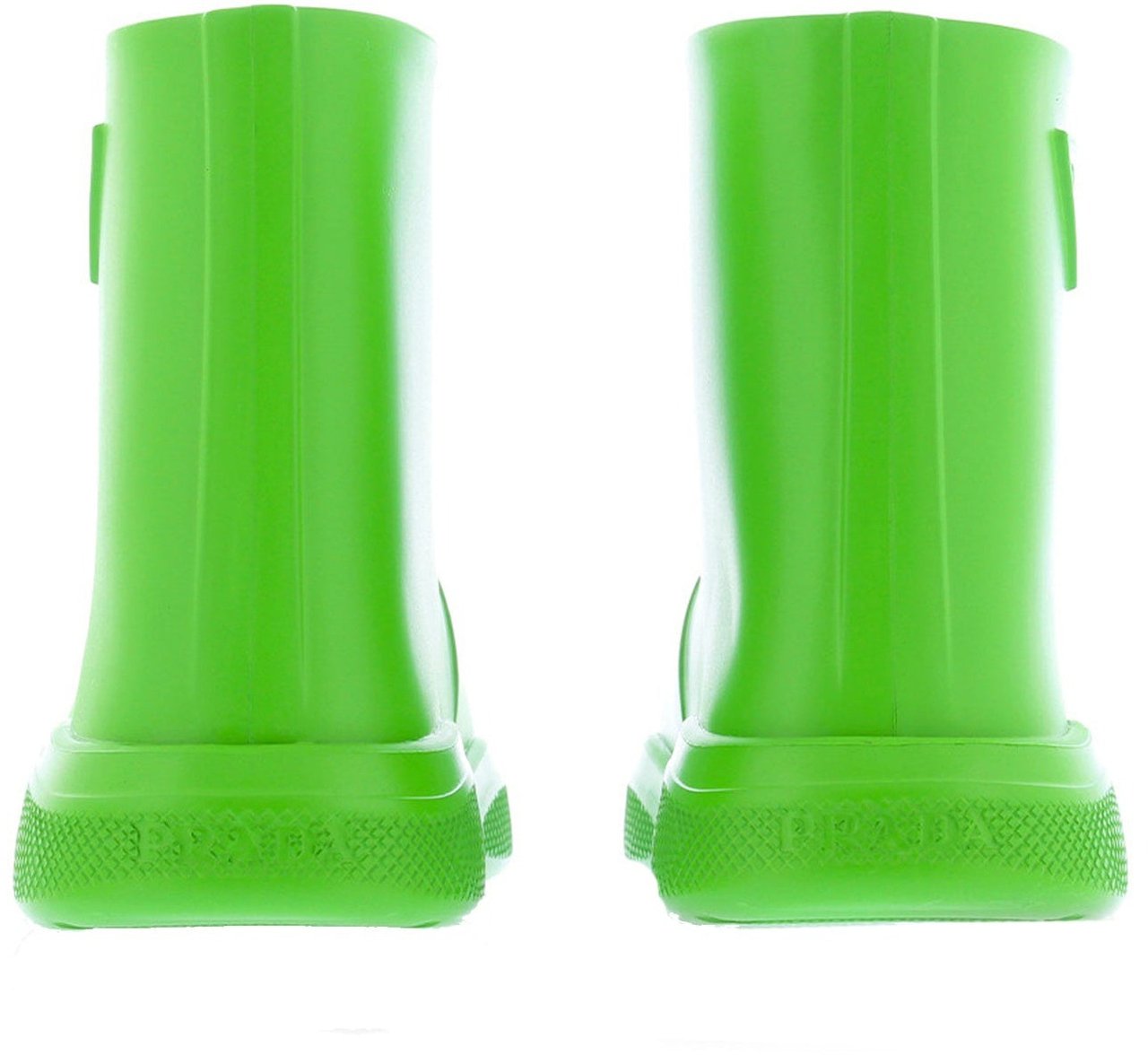Prada Logo Rubber Boots Groen