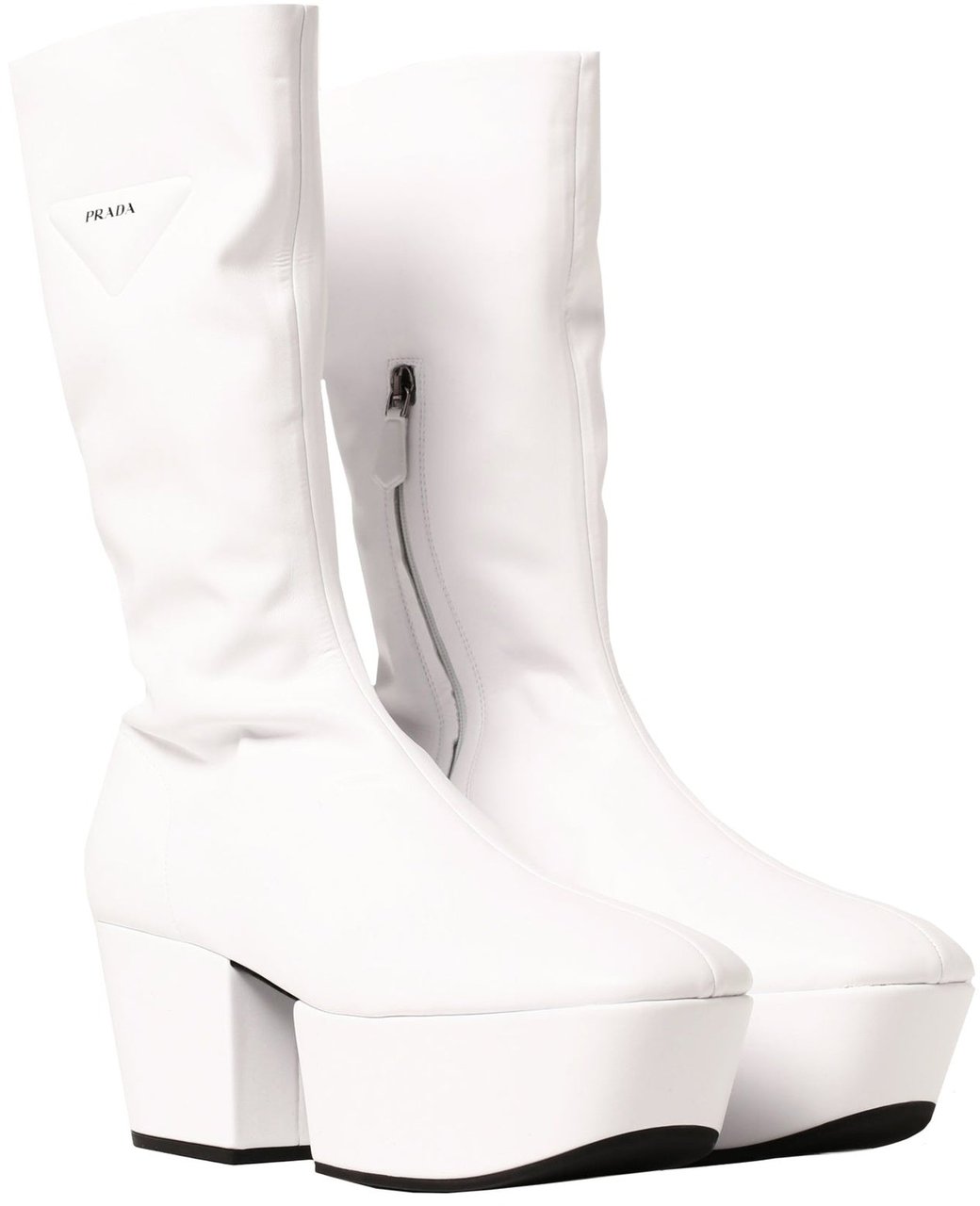 Prada Platform Pull On Boots Wit