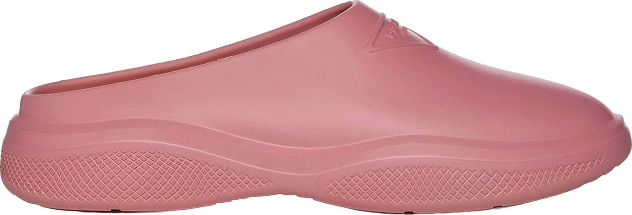 Prada Mellow Rubber Mules Roze