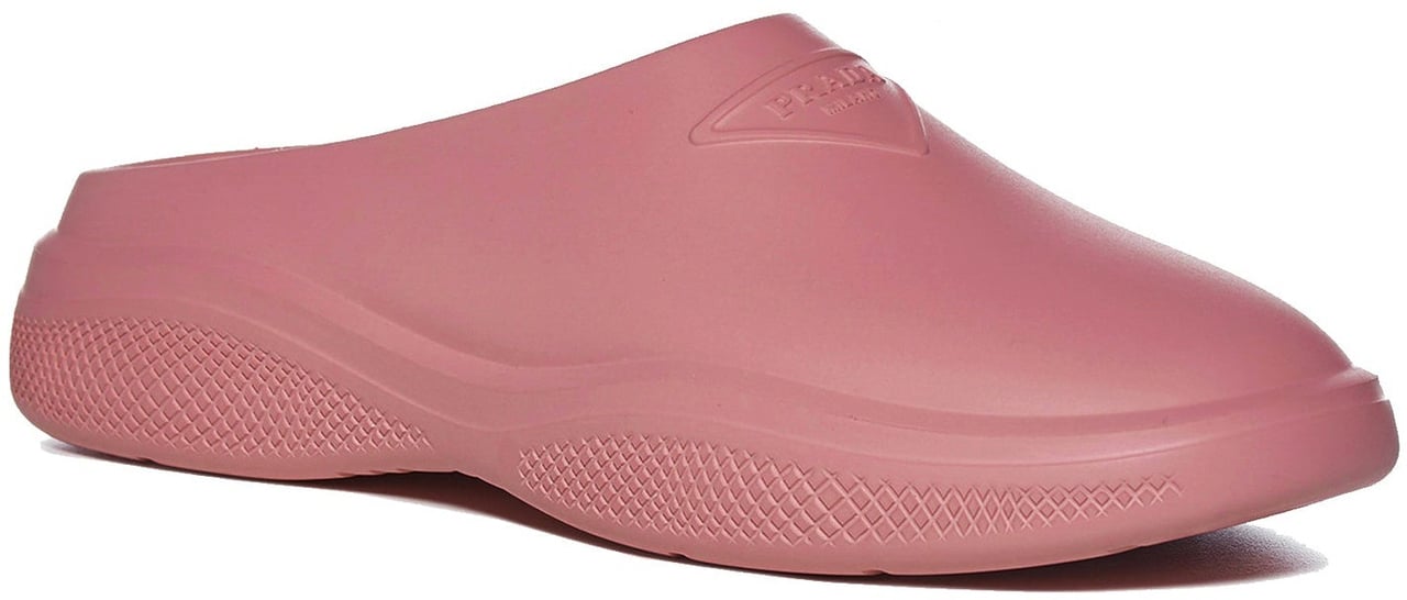 Prada Mellow Rubber Mules Roze