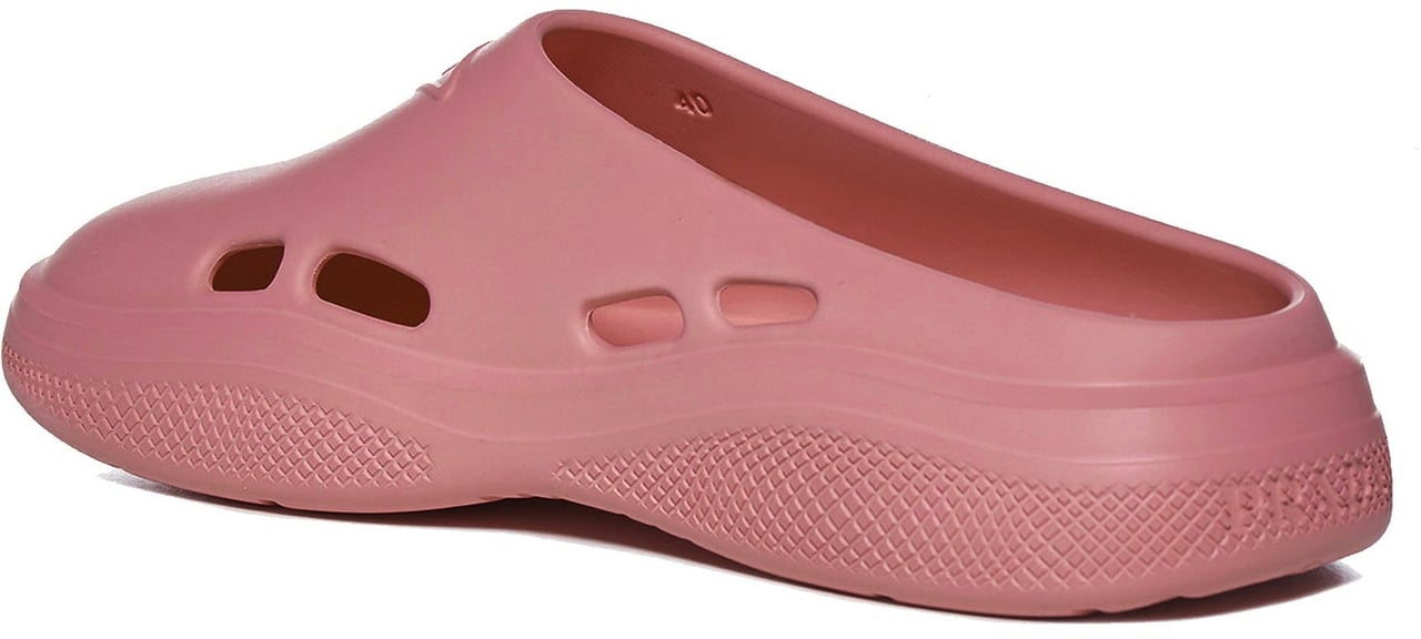 Prada Mellow Rubber Mules Roze