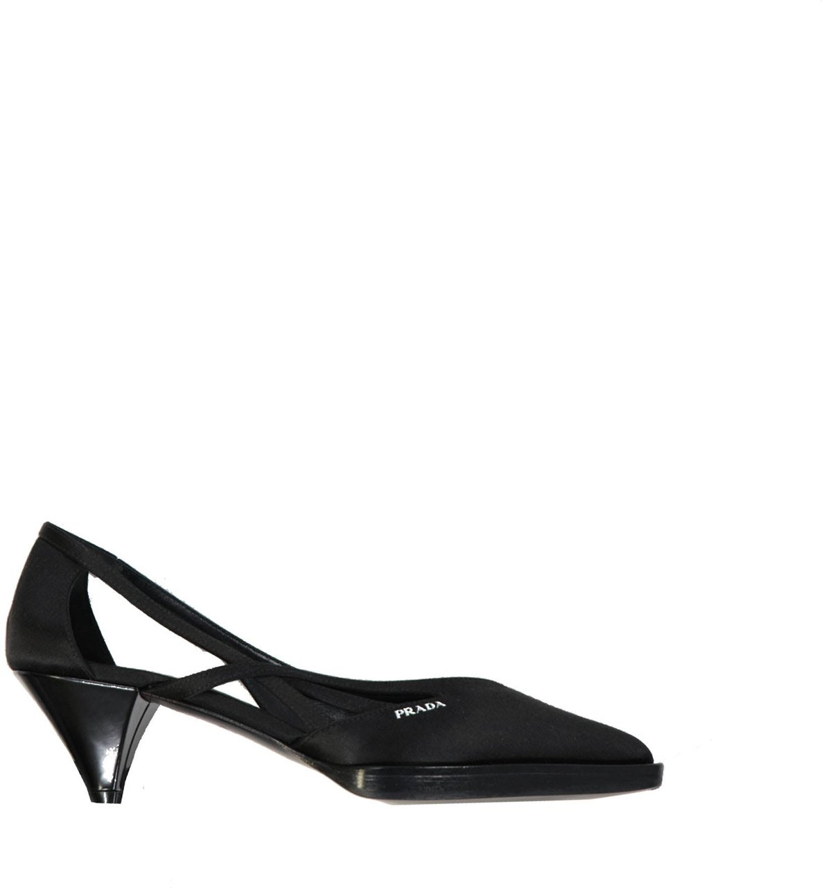 Prada 55mm Cut-Out Satin Pumps Divers