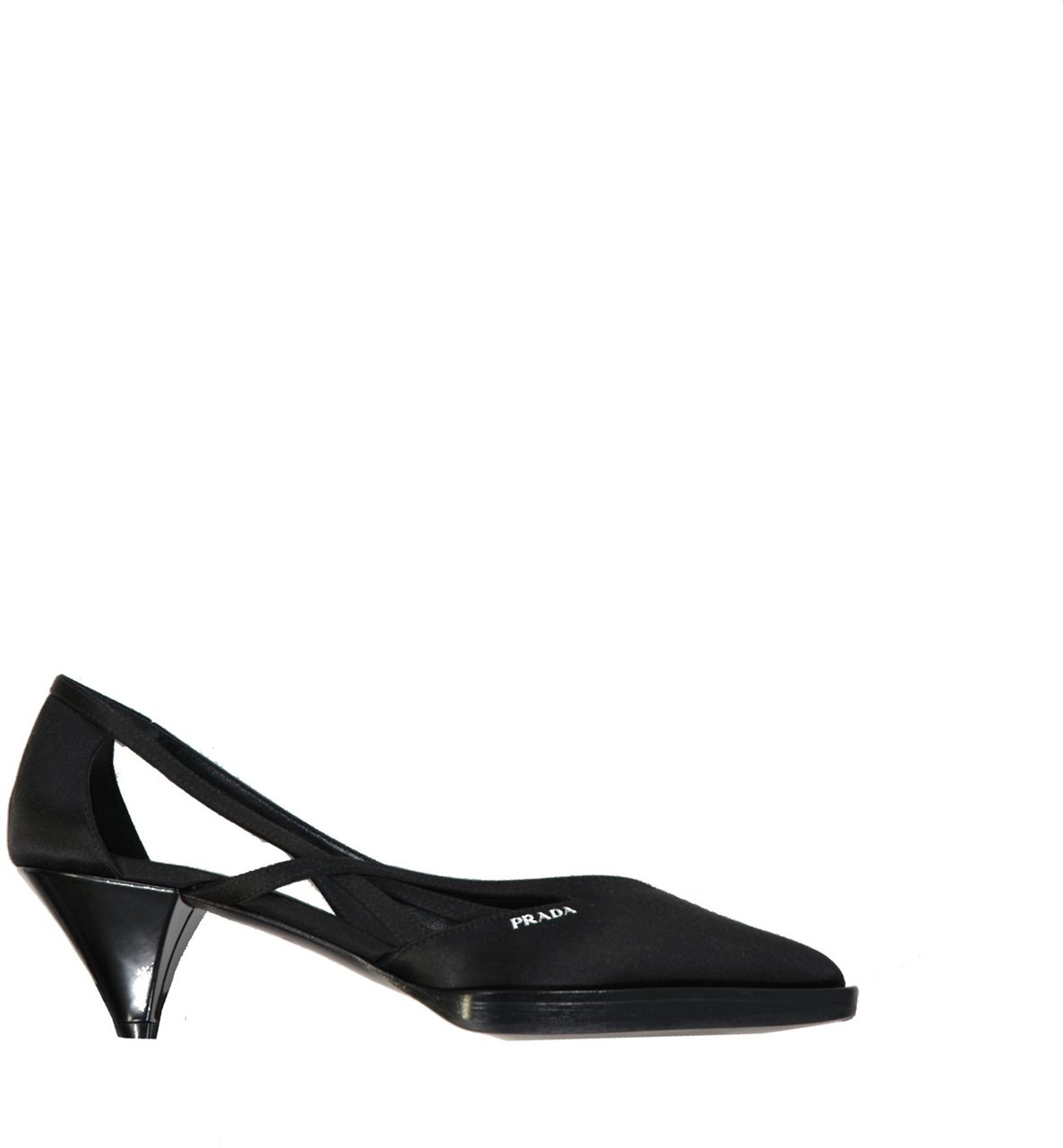 Prada 55mm Cut-Out Satin Pumps Divers