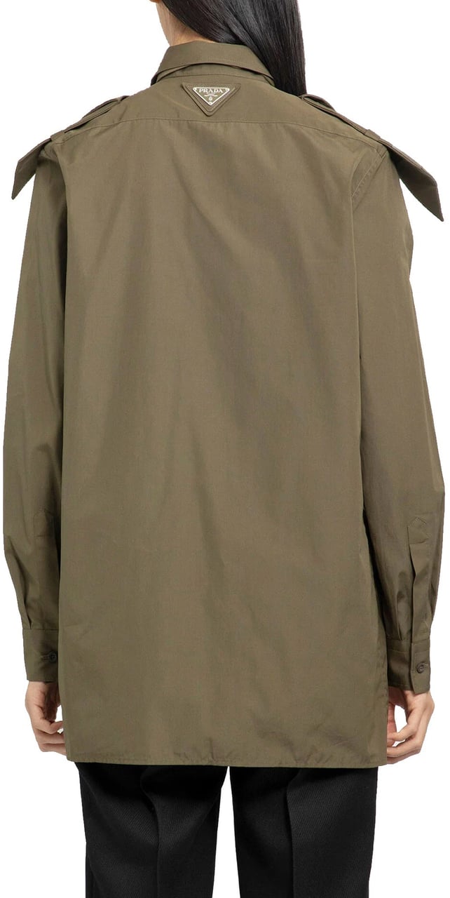 Prada Cotton Shirt Groen