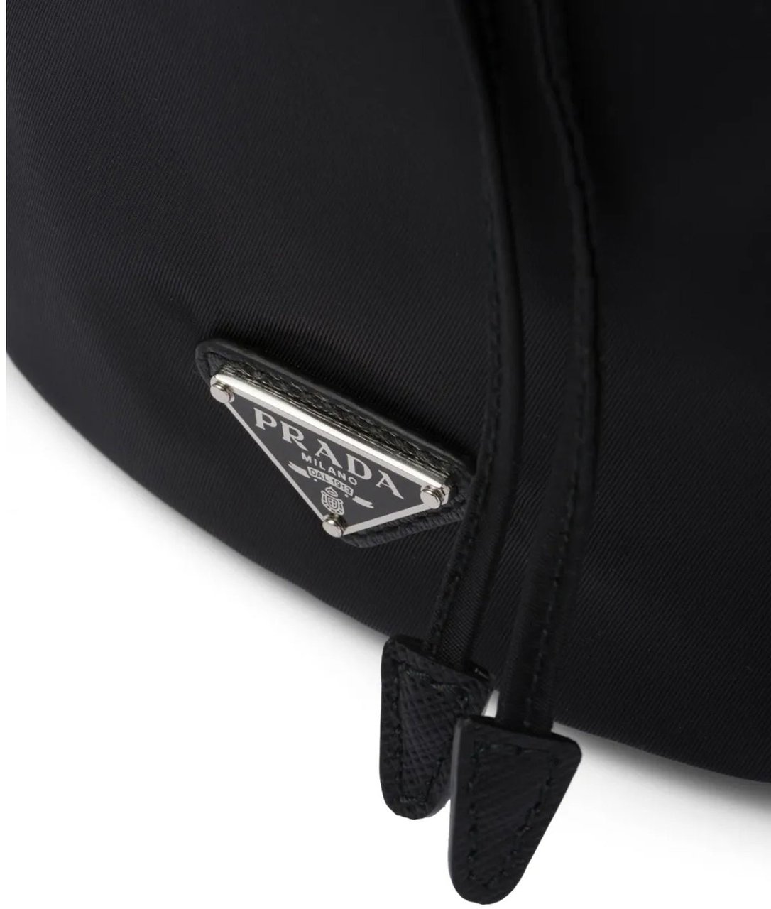 Prada Nylon and Leather Drawstring Pouch Divers