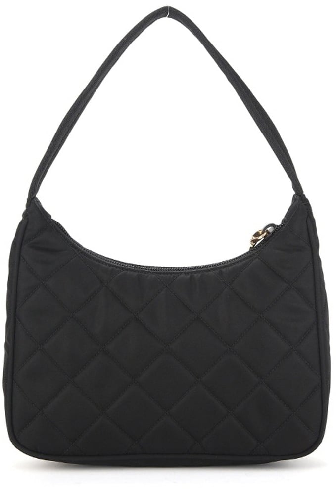 Prada Re-Nylon Quilted Shoulder Bag Zwart
