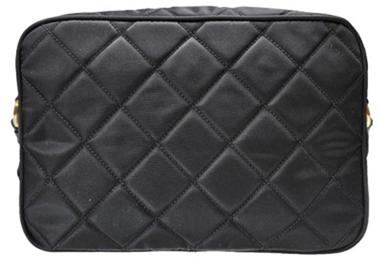 Prada Quilted Nylon Camera Bag Zwart