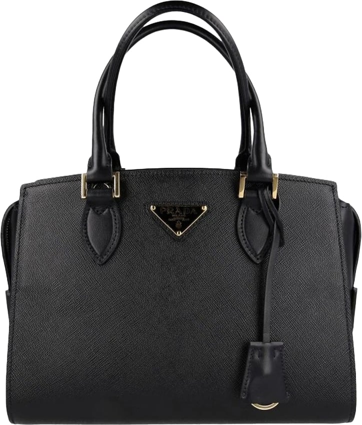 Prada Saffiano Leather Hand Bag Zwart