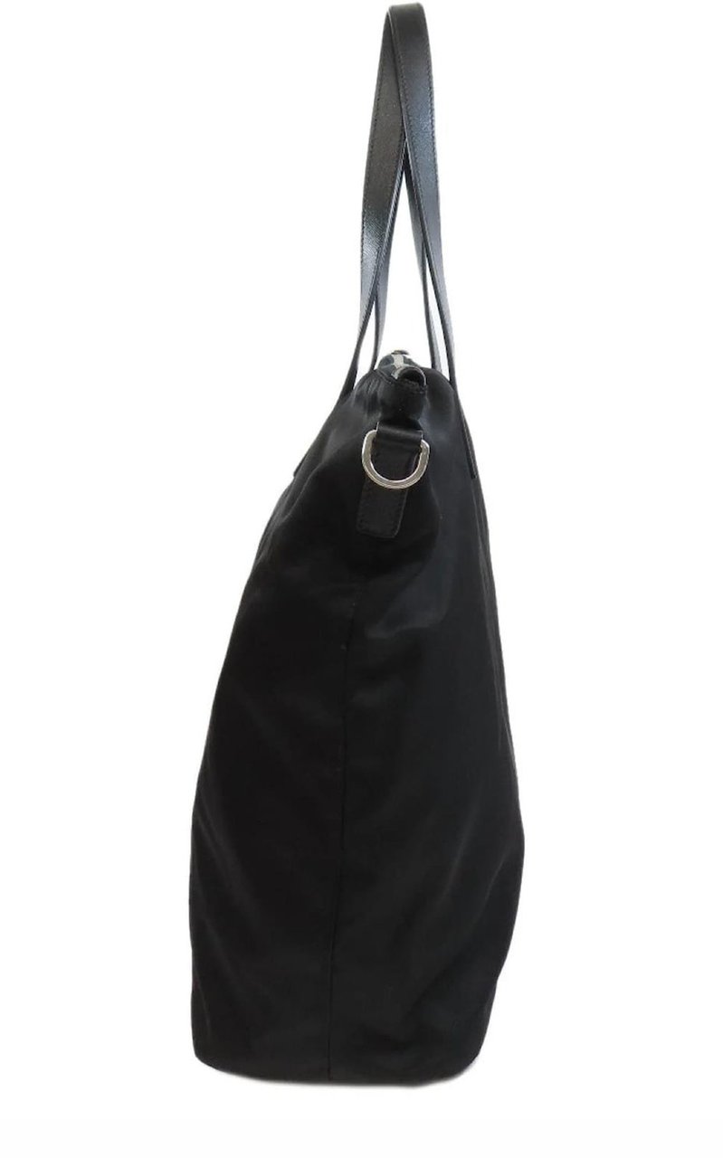 Prada Pattina Nylon Tote Bag Zwart