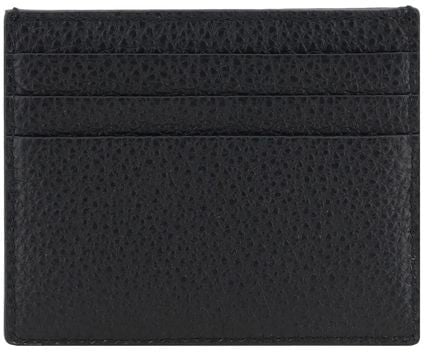 Prada Black Calf Leather Bos Taurus Wallet Zwart