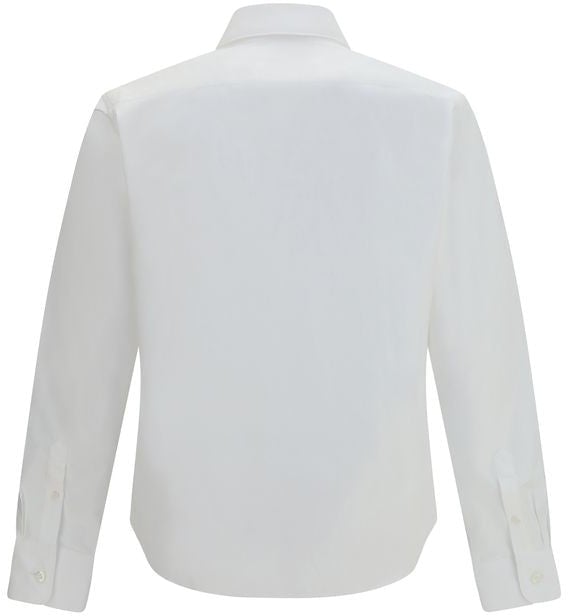 Prada White Cotton Dress Shirt Wit