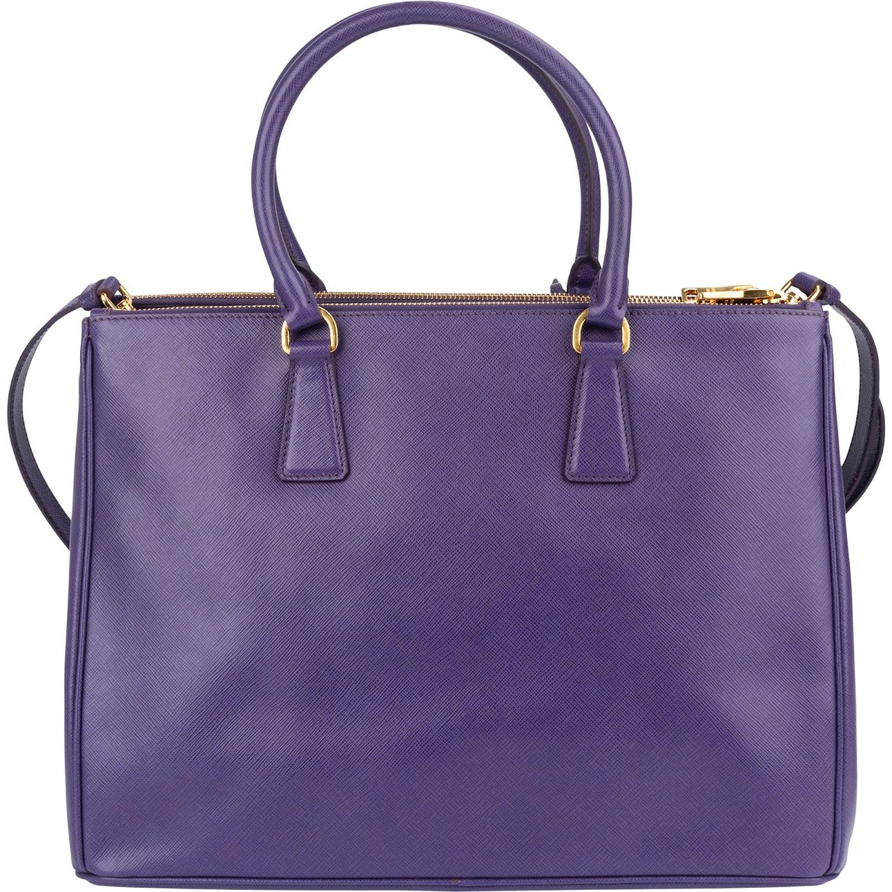 Prada Prada Saffiano Leather Lux Galleria Handbag Paars