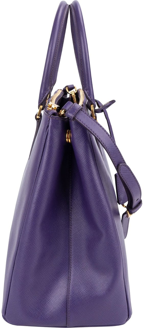 Prada Prada Saffiano Leather Lux Galleria Handbag Paars