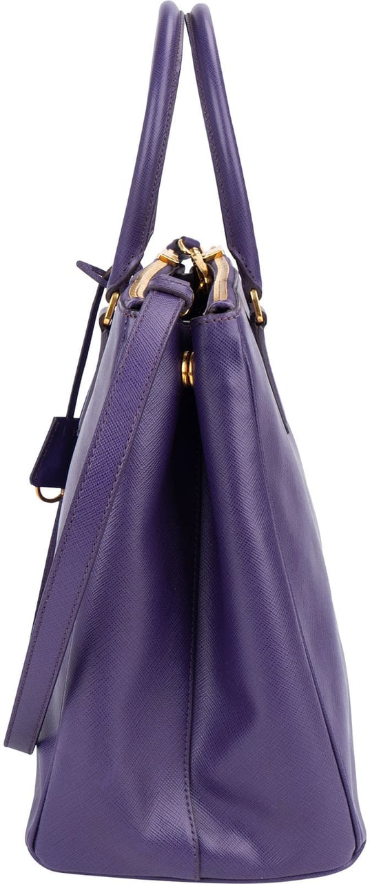 Prada Prada Saffiano Leather Lux Galleria Handbag Paars