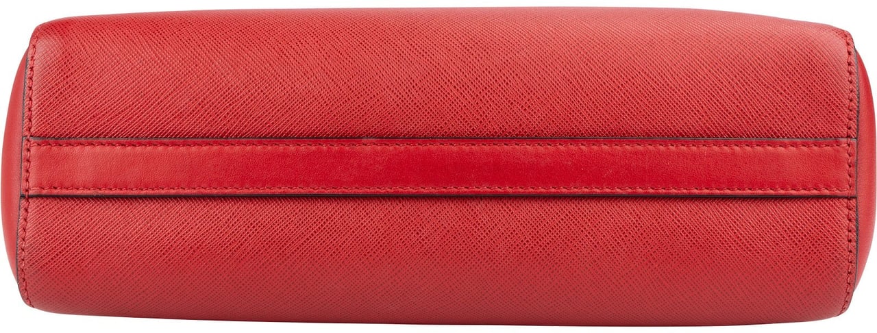 Prada Prada Saffiano Leather Tote Handbag Rood