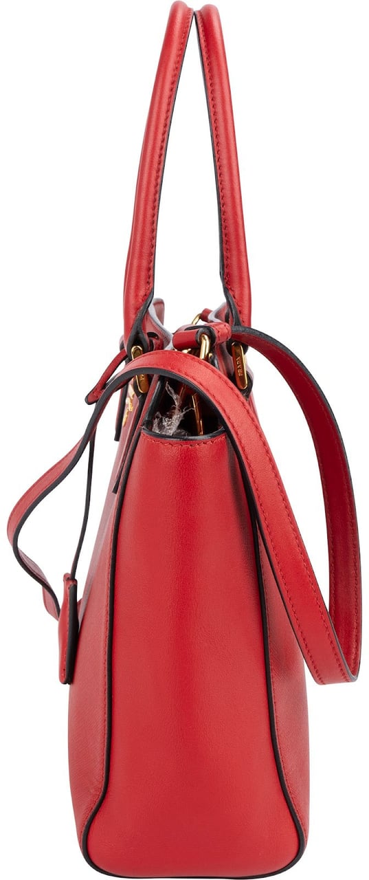 Prada Prada Saffiano Leather Tote Handbag Rood