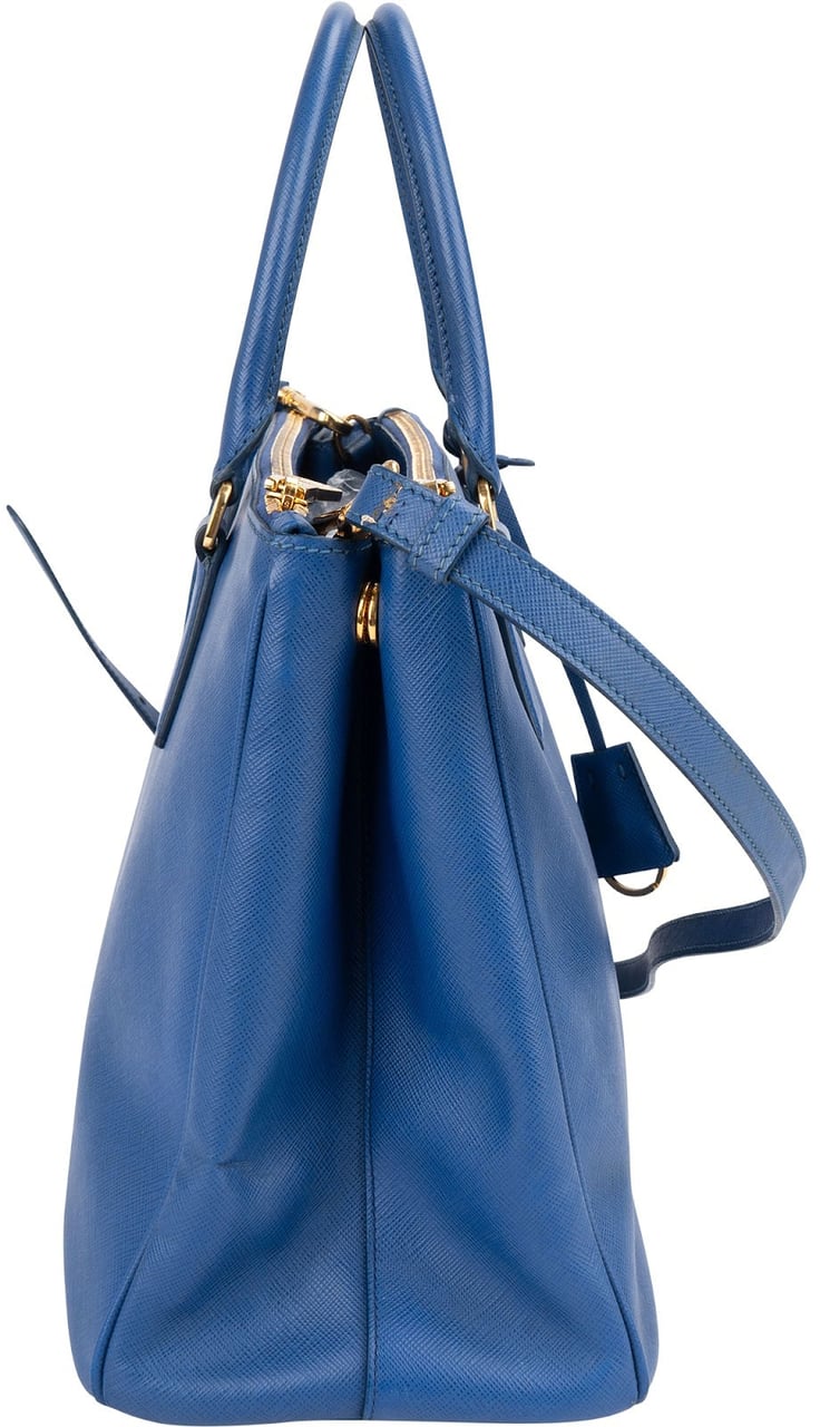 Prada Saffiano Leather Galleria Tote Handbag Blauw