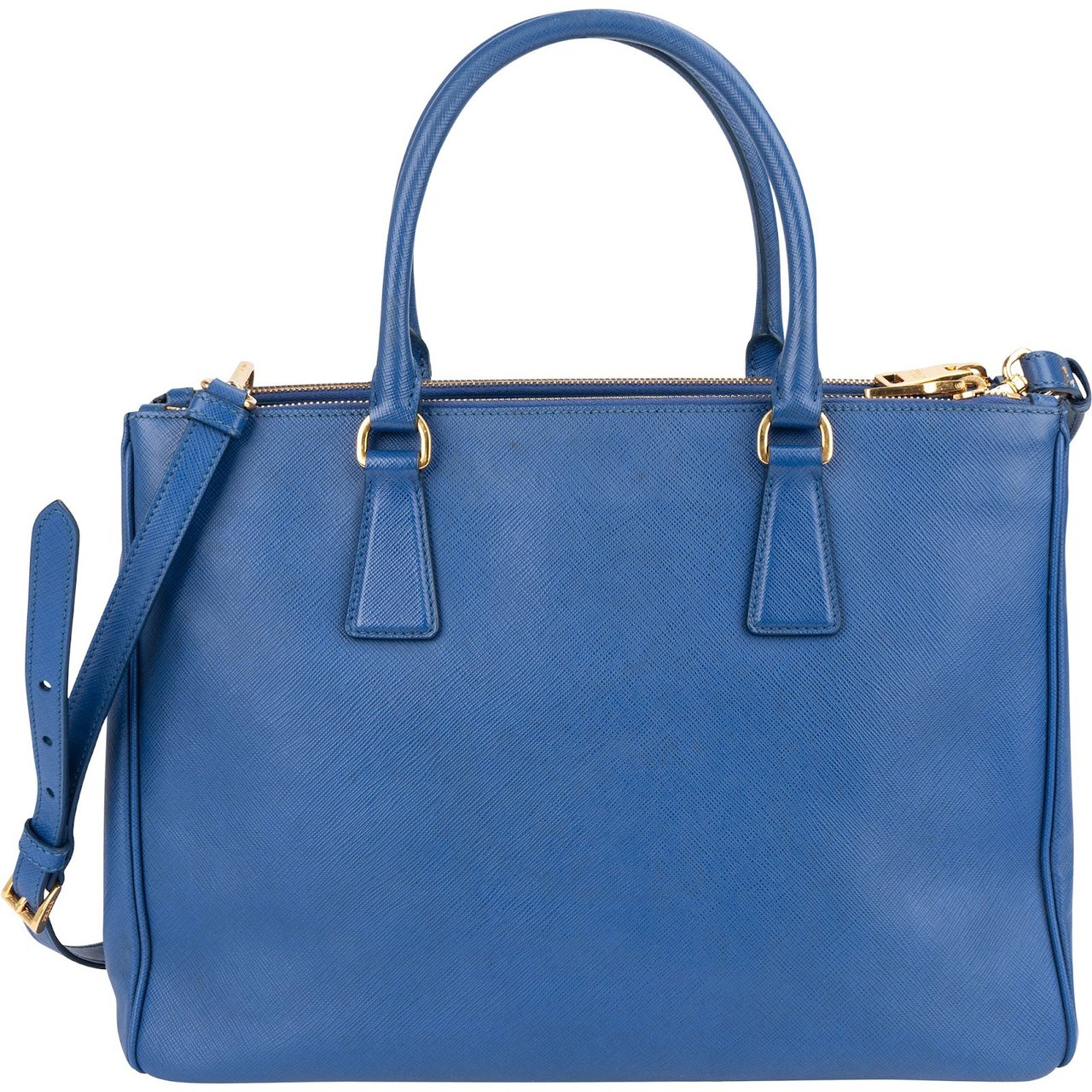 Prada Saffiano Leather Galleria Tote Handbag Blauw