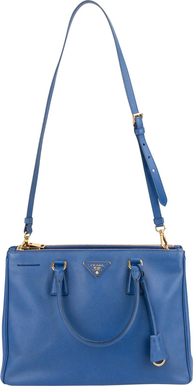 Prada Saffiano Leather Galleria Tote Handbag Blauw