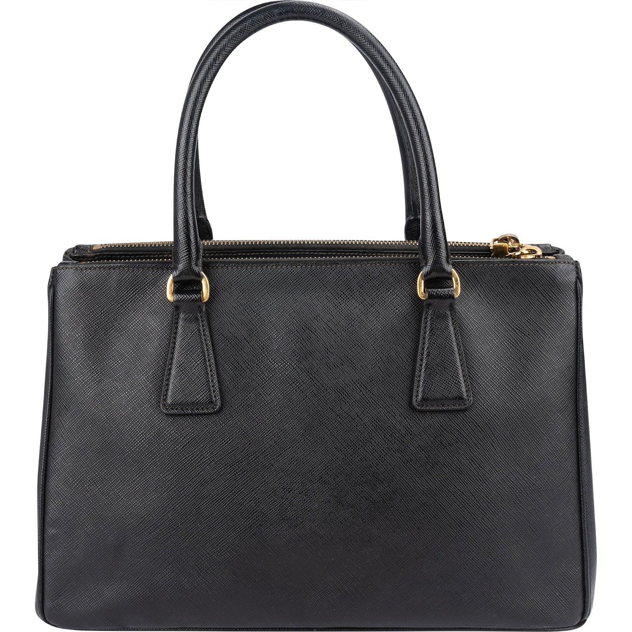 Prada Prada Black Saffiano Lux Galleria Handbag Zwart
