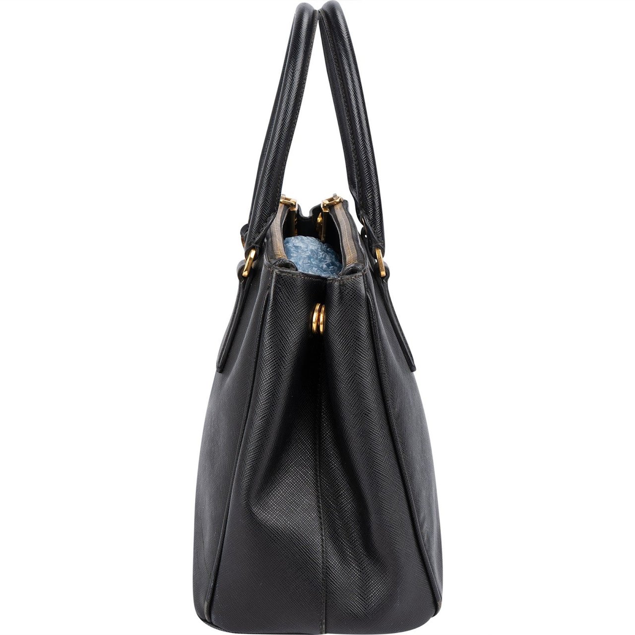 Prada Prada Black Saffiano Lux Galleria Handbag Zwart