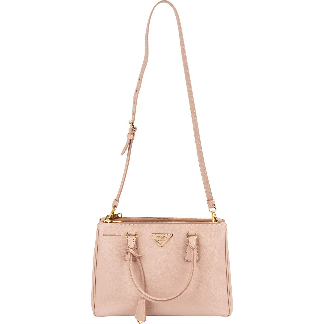 Prada Prada Saffiano Leather Galleria Handbag Rood