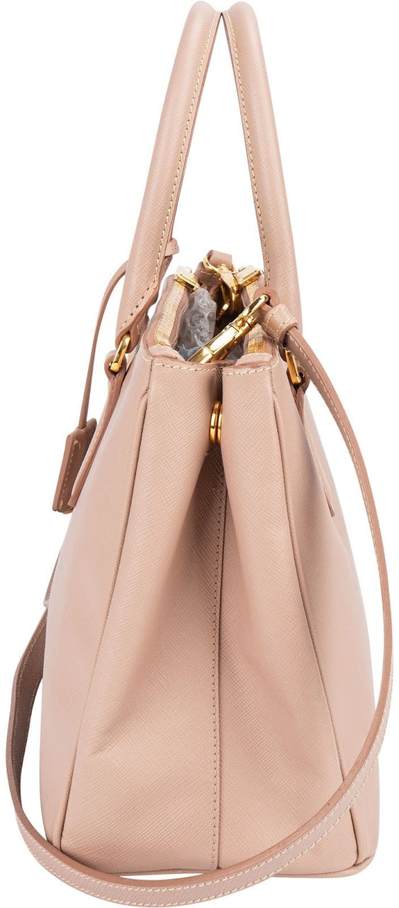 Prada Prada Saffiano Leather Galleria Handbag Rood