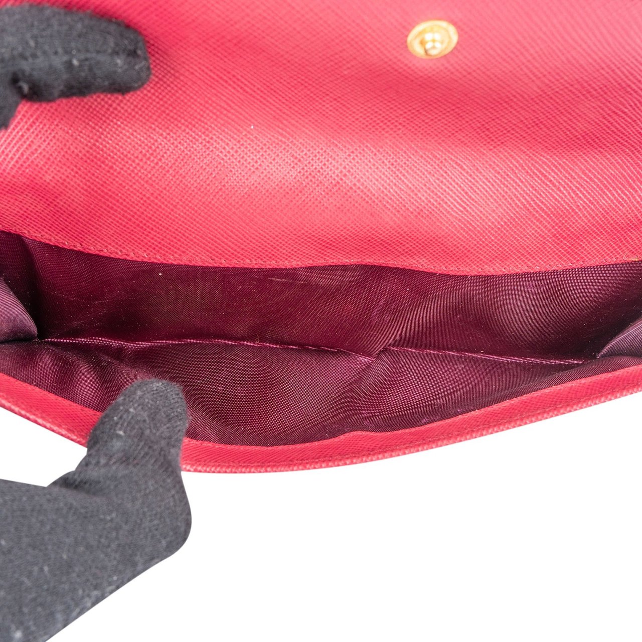 Prada Saffiano Leather Continental Flap Wallet Roze