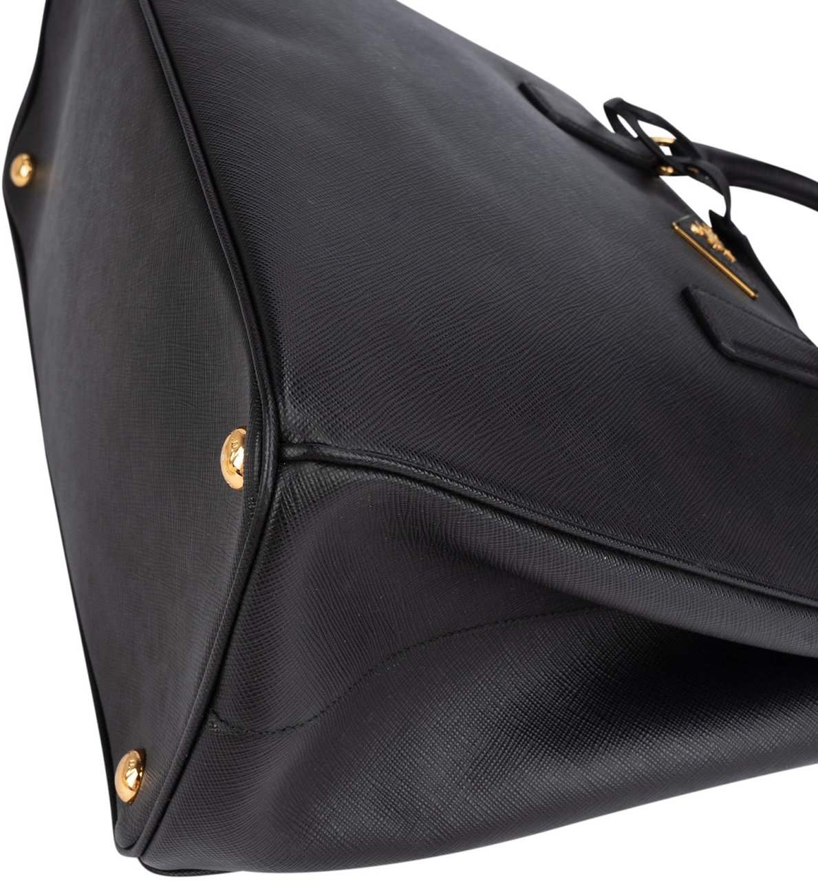 Prada Prada Saffiano Leather Galleria Handbag Zwart