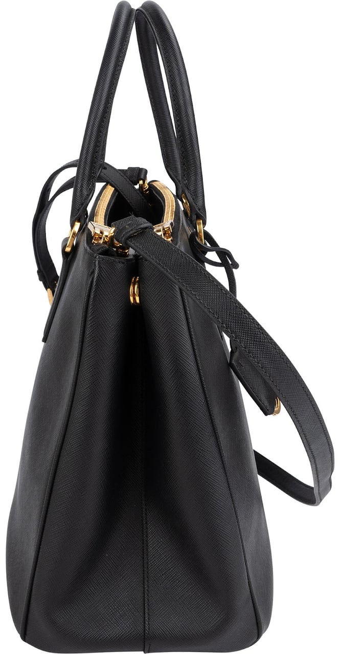 Prada Prada Saffiano Leather Galleria Handbag Zwart