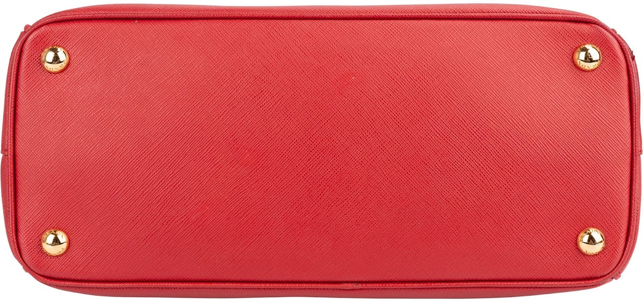 Prada Prada Saffiano Leather Galleria Handbag Rood